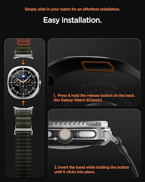 Spigen Samsung Galaxy Watch 8 Classic (46mm) Band WBF0