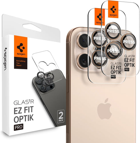 Spigen iPhone 16/15/14 Pro MAX / PRO series Camera Lens Screen Protector GLAStR EZ Fit Optik PRO