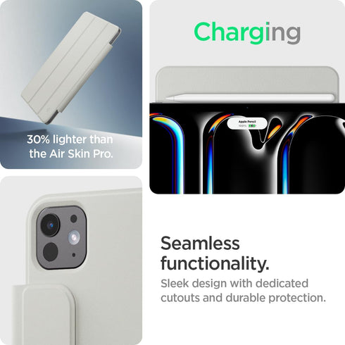 Spigen iPad Pro 11" M4 (2024) Case Air Skin Folio OneTap (Built-in Magnets)