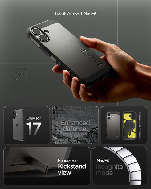 Spigen iPhone 17 Case Tough Armor MAGFIT