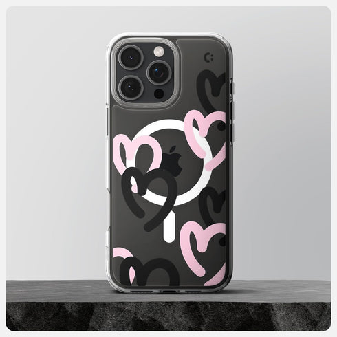 Spigen iPhone 16 PRO Case Ultra Hybrid MAGFIT HEARTS