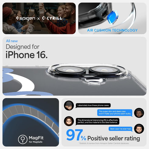 Spigen iPhone 16 Case Ultra Hybrid MAGFIT HEARTS