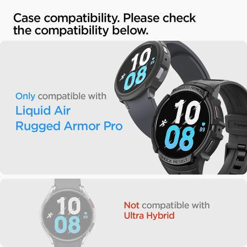Spigen Samsung Galaxy Watch 6 (40mm) Tempered Glass Screen Protector GLAStR EZ Fit