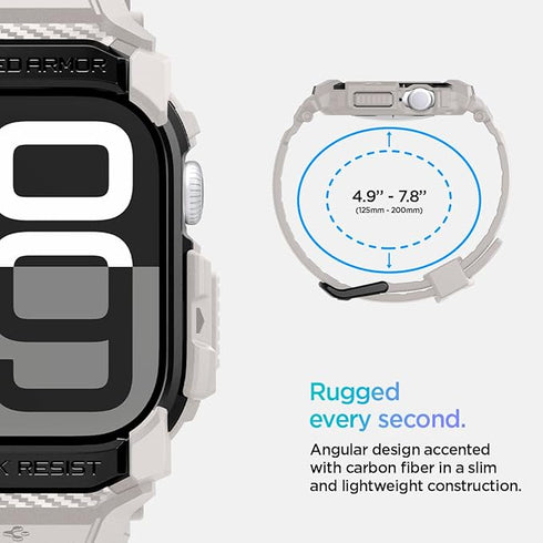 Spigen Apple Watch 10 (42mm) Band with Case Rugged Armor PRO