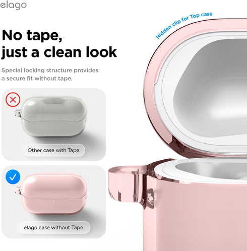 elago AirPods Pro 3 Case Clear Hang