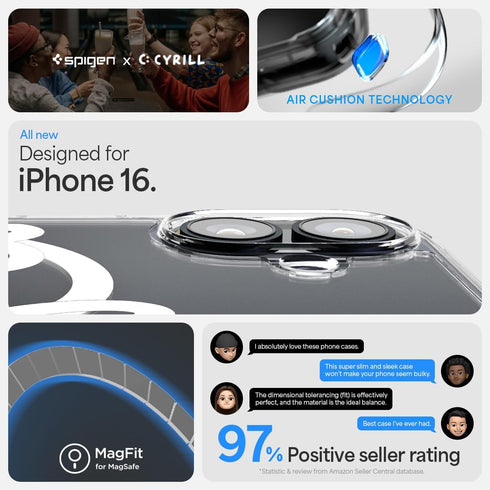 Spigen iPhone 16 Case Ultra Hybrid MAGFIT HEARTS
