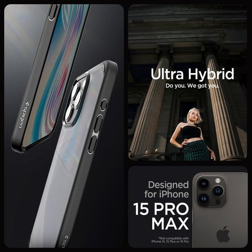 Spigen iPhone 15 Pro MAX Case Ultra Hybrid FROST
