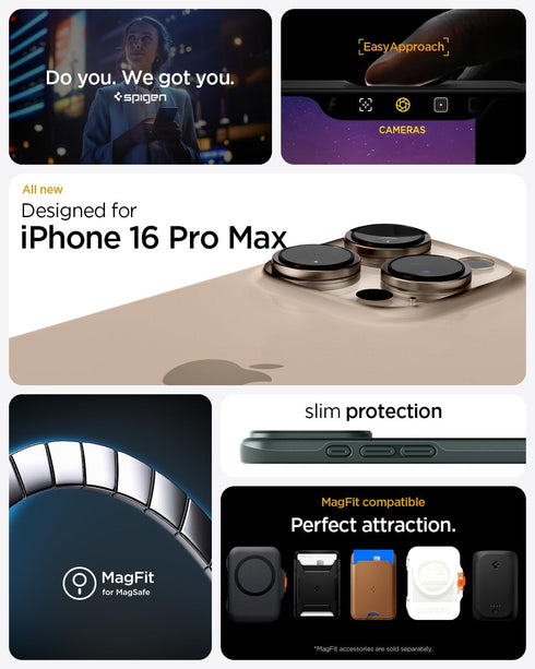 Spigen iPhone 16 Pro MAX Case Thin Fit MagFit