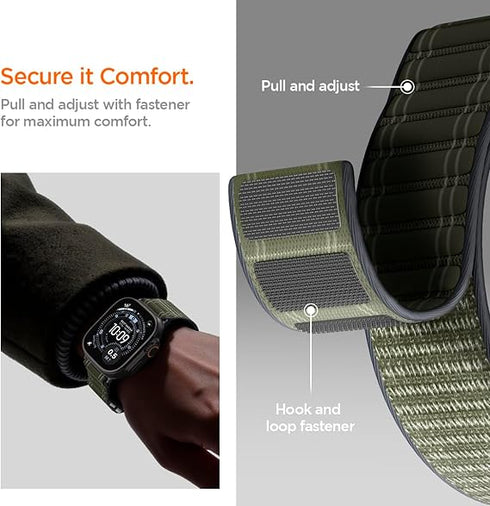 Spigen Apple Watch Band Series (49/46/45/44/42mm) WBF0 Fabric Strap