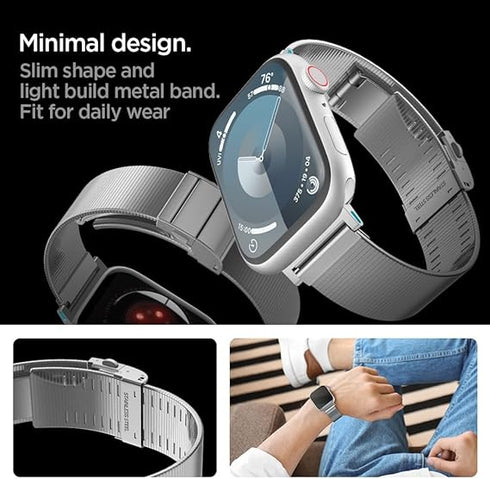 Spigen Apple Watch Band Series (42/41/40/38mm) Sleek Link Stainless Steel Strap