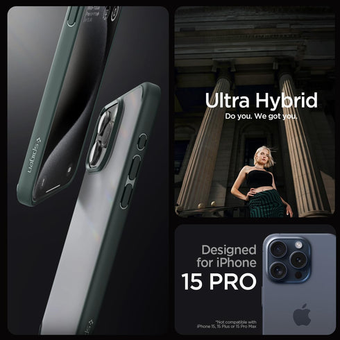 Spigen iPhone 15 PRO Case Ultra Hybrid FROST