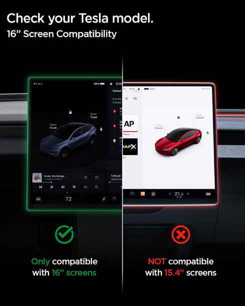 Spigen Tesla Model Y 16" (2026) Anti-Glare MatteTempered Glass Screen Protector GLAStR EZ FIT