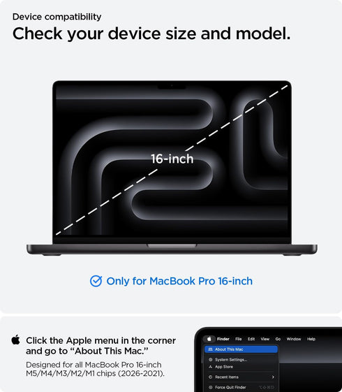 Spigen MacBook PRO 16" (2026/2024/2023/2021) Case Urban Fit