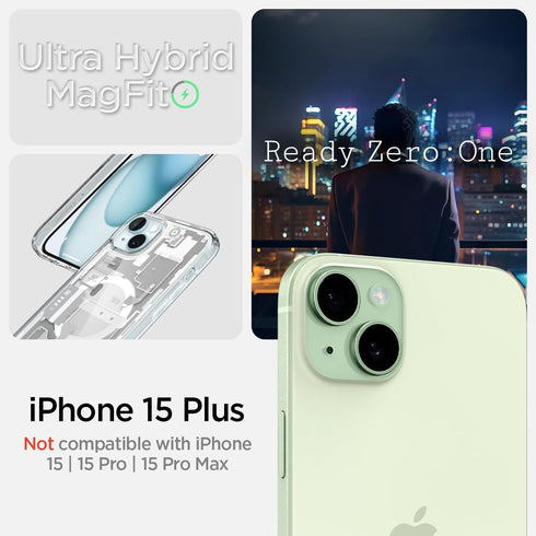 Spigen iPhone 15 PLUS Case Ultra Hybrid MagFit Zero One