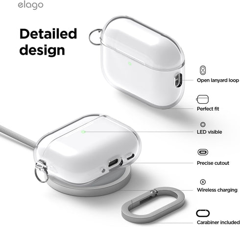 elago AirPods Pro 3 Case Clear Hang