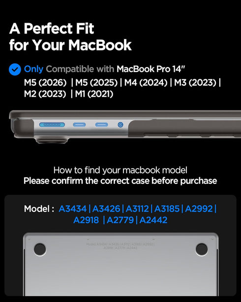 Spigen MacBook Pro 14 inch M5/M4/M3/M2/M1 Pro Max 2026/2025-2021 Case Air Skin