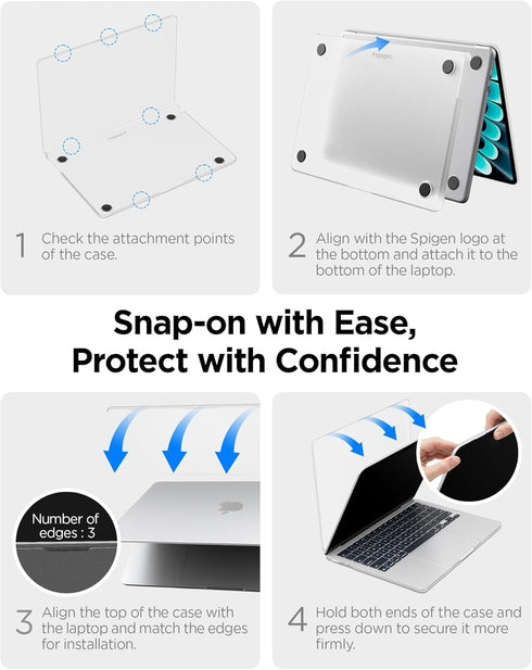 Spigen MacBook Air 13 M5/M4/M3/M2 2026/2025-2022 Case Air Skin
