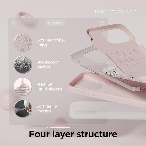 elago iPhone 15 Pro Case Liquid Silicone