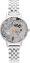 Olivia Burton Abstract Florals, Multicolor Dial Stainless Steel Bracelet (30mm)