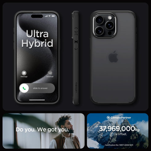 Spigen iPhone 15 Pro MAX Case Ultra Hybrid FROST