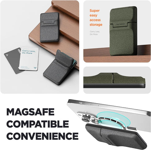 VRS MagFlip PRO Magnetic Wallet Detachable Card Holder