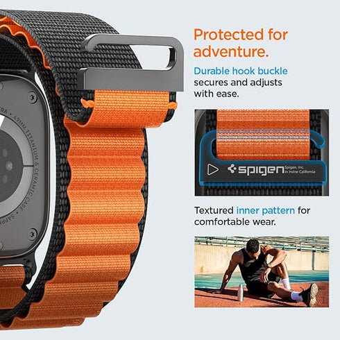 Spigen Apple Watch Band Series (49/46/45/44/42mm) WBF1 Fabric Strap