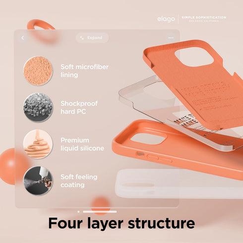 elago iPhone 15 Case Liquid Silicone