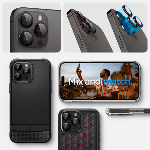 Spigen iPhone 16/15/14 Pro MAX / PRO series Camera Lens Screen Protector GLAStR EZ Fit Optik PRO