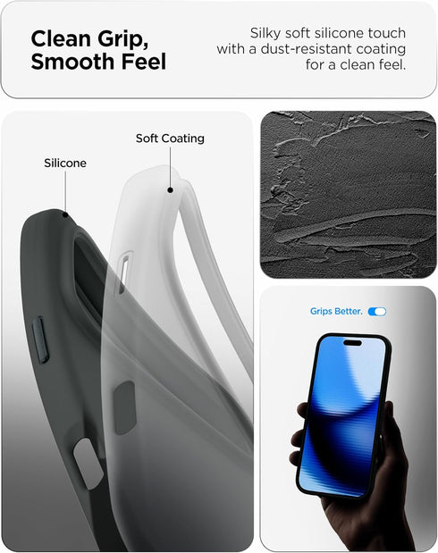 Spigen iPhone 17 Pro MAX Case Silicone Fit MAGFIT