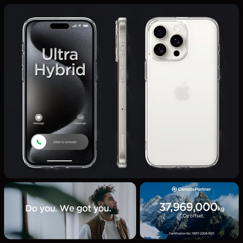 Spigen iPhone 15 Pro MAX Case Ultra Hybrid FROST