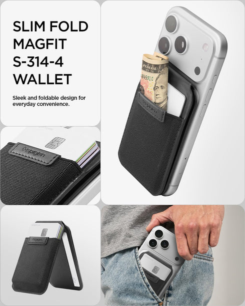 Spigen Slim Fold Magnetic Card Holder (12 Cards Stand) MagFit