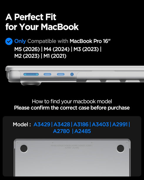 Spigen MacBook Pro 16 inch M5/M4/M3/M2/M1 Pro Max 2026-2021 Air Skin