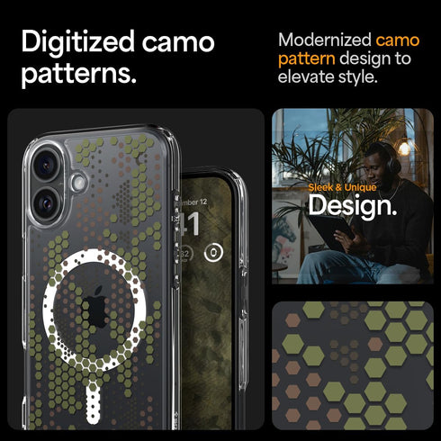 Spigen iPhone 16 Case Ultra Hybrid MAGFIT CAMO