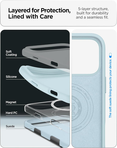 Spigen iPhone 17 Pro MAX Case Silicone Fit MAGFIT