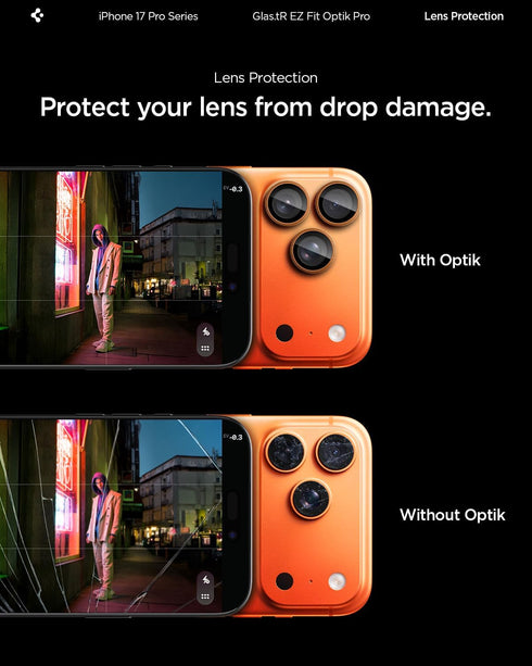 Spigen iPhone 17 Pro MAX Camera Lens Screen Protector GLAStR EZ Fit Optik PRO