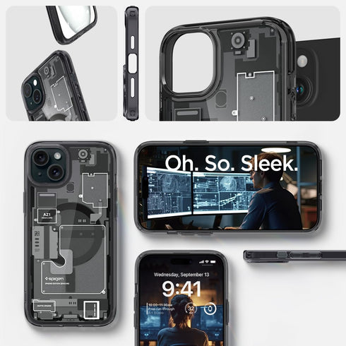 Spigen iPhone 15 PLUS Case Ultra Hybrid MagFit Zero One