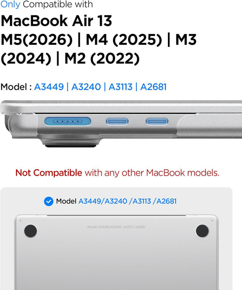 Spigen MacBook Air 13 M5/M4/M3/M2 2026/2025-2022 Case Air Skin