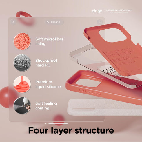 elago iPhone 15 Pro MAX Case Liquid Silicone