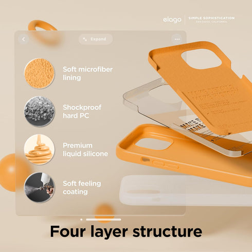 elago iPhone 15 Case Liquid Silicone