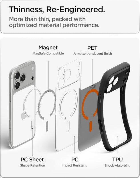 Spigen iPhone 18 Pro MAX Case Ultra Hybrid MAGFIT FROST