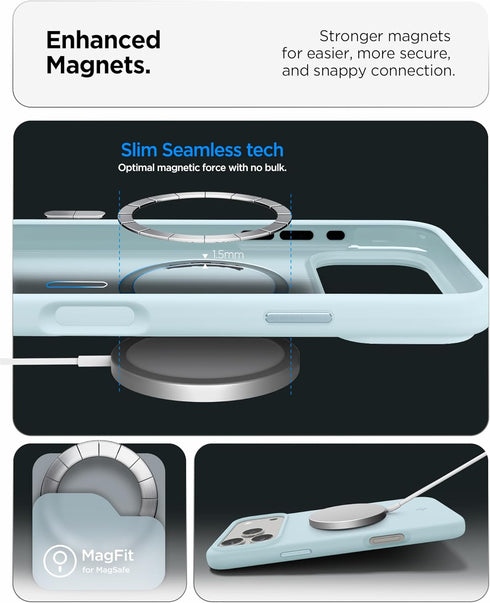 Spigen iPhone 17 Pro MAX Case Silicone Fit MAGFIT