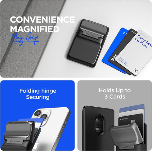 VRS Mag Grip Magnetic Wallet Card Holder