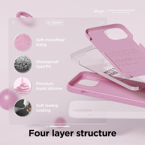 elago iPhone 15 Case Liquid Silicone