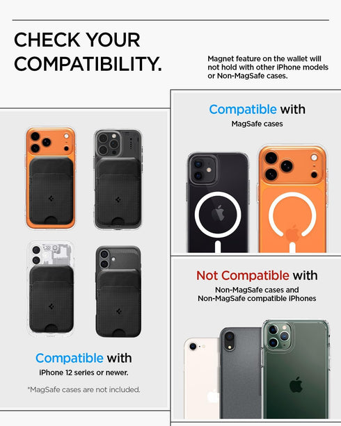 Spigen Slim Fold Magnetic Card Holder (3 Cards Tripod Stand) MagFit (BOX DAMAGE)