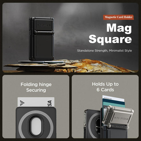 VRS Magnetic Wallet Card Holder (6 Cards)