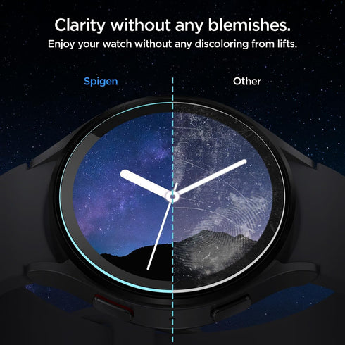 Spigen Samsung Galaxy Watch 6 (40mm) Tempered Glass Screen Protector GLAStR EZ Fit
