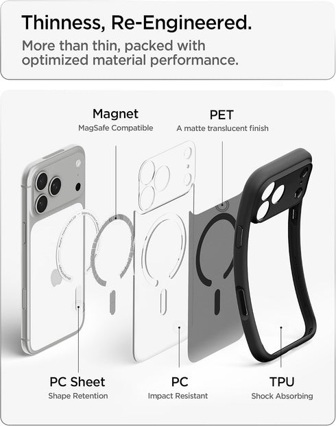Spigen iPhone 18 PRO Case Ultra Hybrid MAGFIT FROST