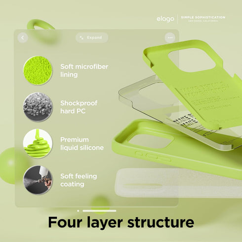elago iPhone 15 Pro Case Liquid Silicone