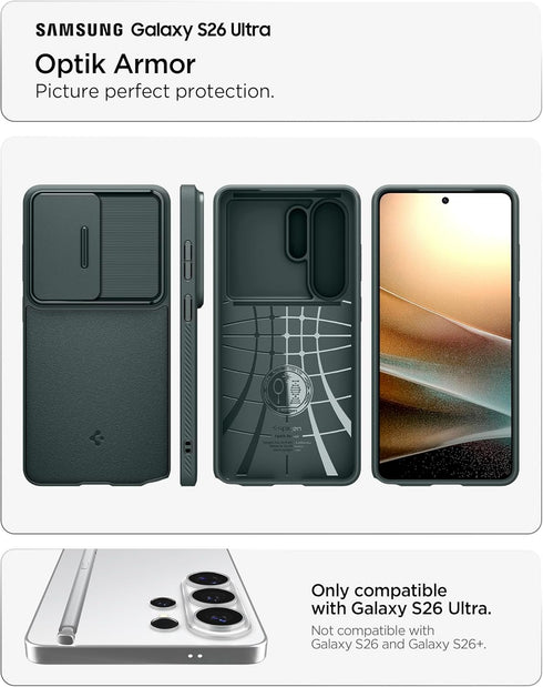 Spigen Samsung Galaxy S26 ULTRA Case Optik Armor