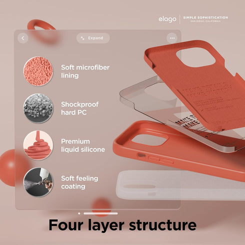 elago iPhone 15 Case Liquid Silicone